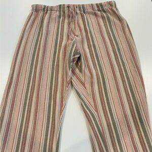 Women’s 100% cotton vintage stripped lightweight cottagecore pants